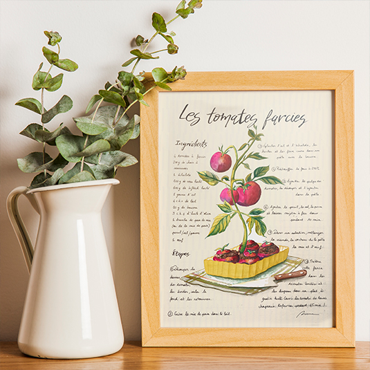 Illustration personnalisée de recette, Prune Charlet